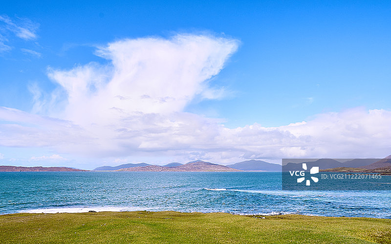 北哈里斯群山景观，塔兰赛海峡，西部地区图片素材