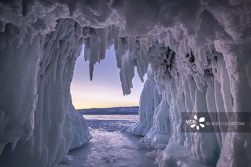 冰洞内部图片素材