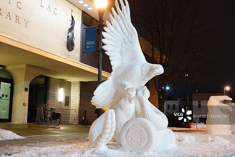 冰雪雕塑图片素材