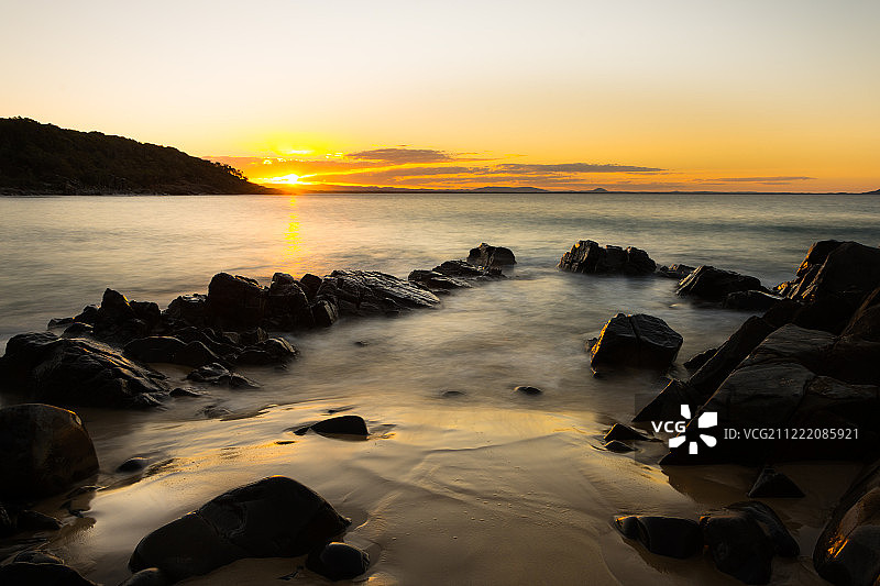 努萨国家公园日落图片素材