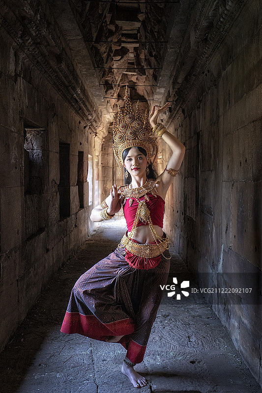 帕侬蓝历史公园中的阿布萨拉肖像，古老的城堡图片素材