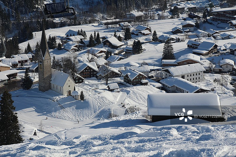 奥地利米特尔贝格村图片素材