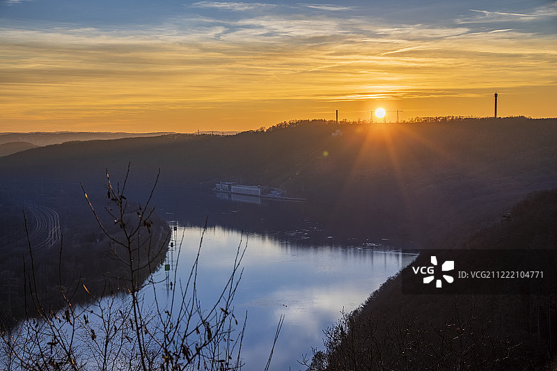 鲁尔区的傍晚图片素材
