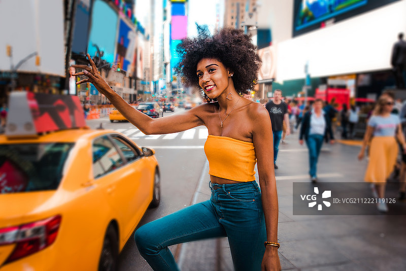 纽约的美女图片素材