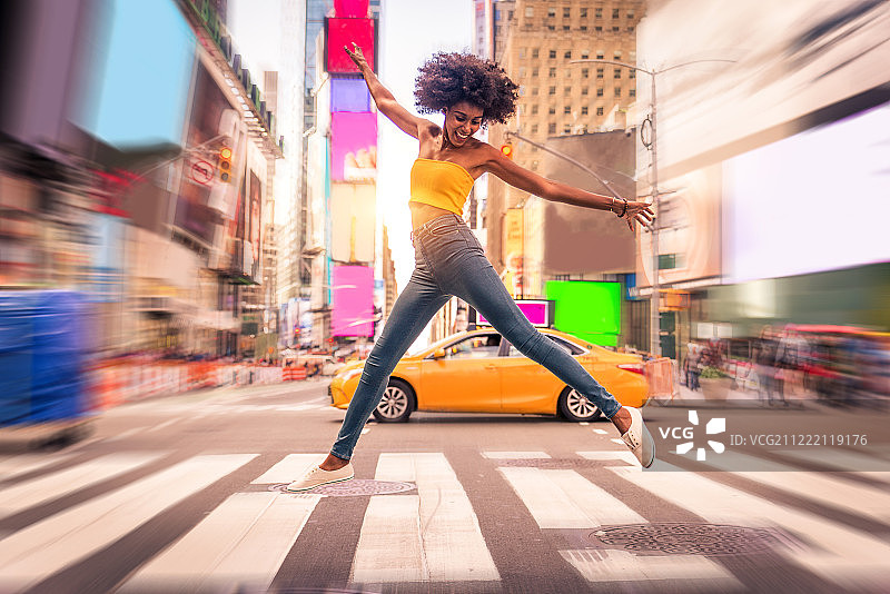 纽约的美女图片素材