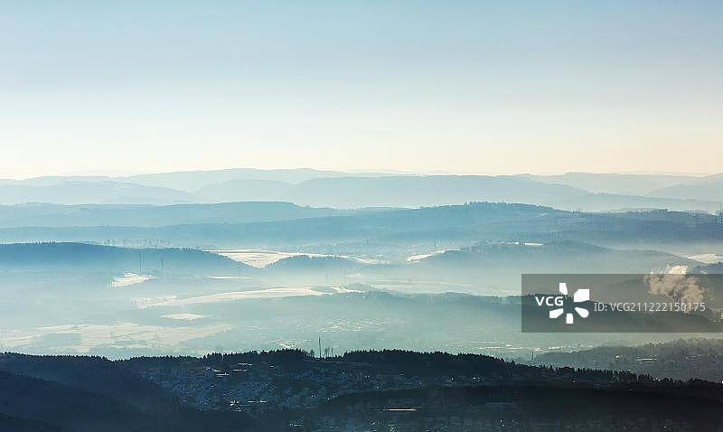冬天，德国北莱茵-威斯特伐利亚的阿恩斯堡图片素材
