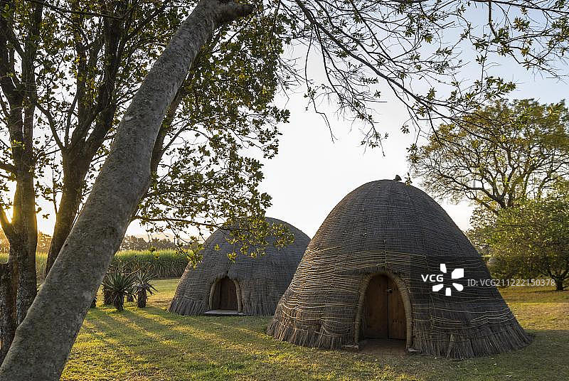 斯威士兰王国竹制蜂窝小屋博物馆村寨图片素材
