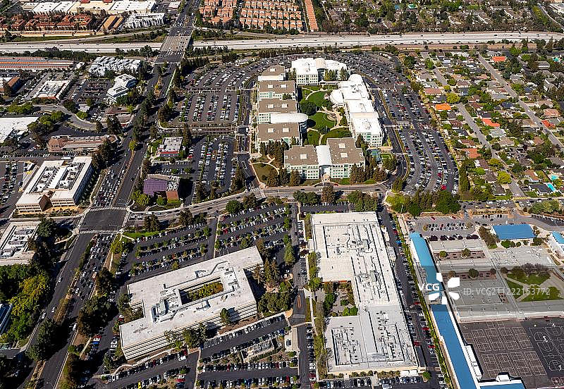 苹果公司总部，加利福尼亚州硅谷库比蒂诺，美国北美图片素材