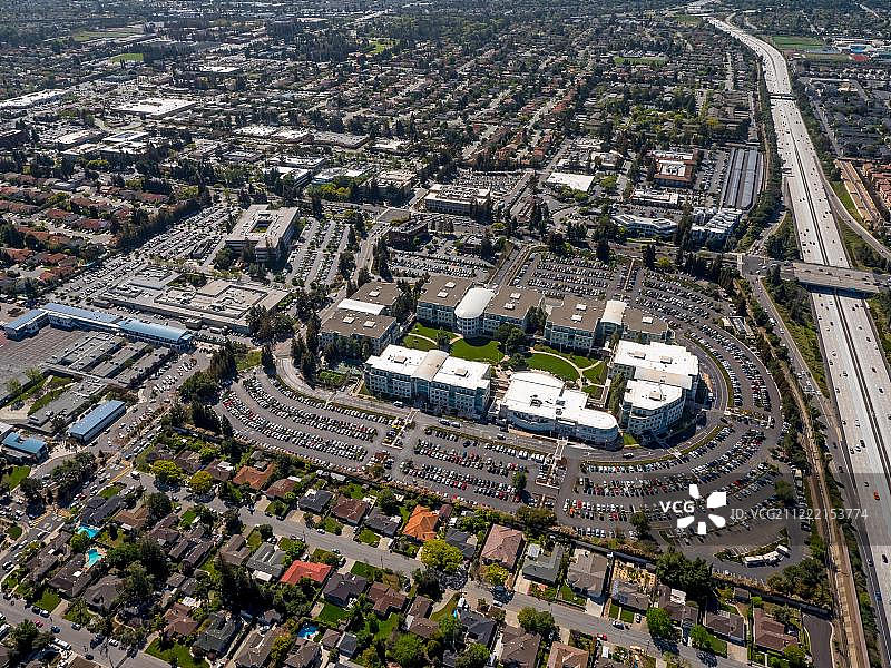 苹果公司总部，加利福尼亚州硅谷库比蒂诺，美国北美图片素材