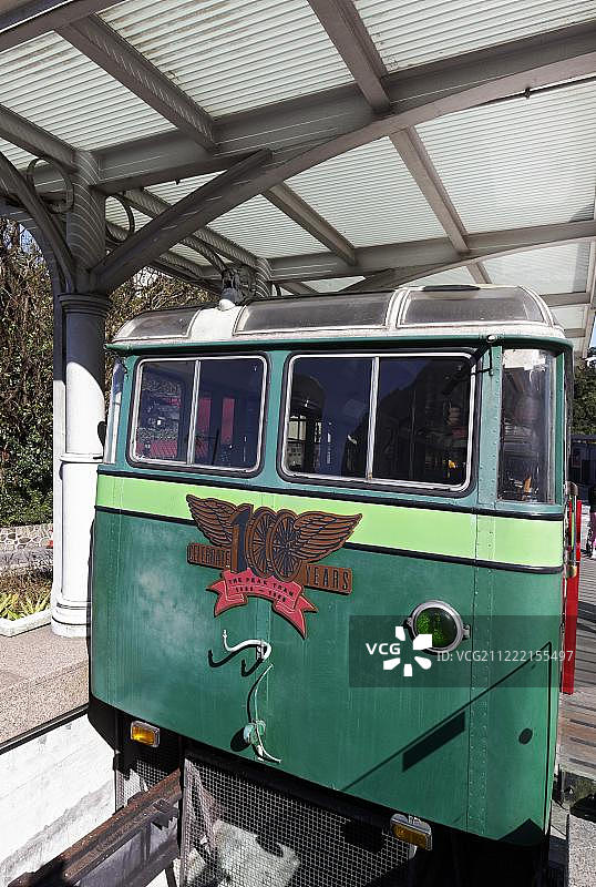 老式马车，香港太平山缆车，中国香港岛，亚洲图片素材