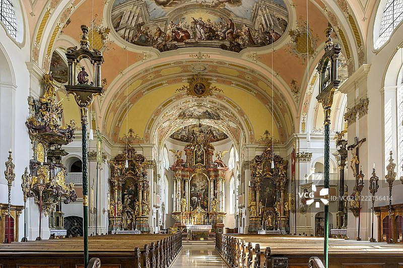 欧洲德国巴伐利亚上巴伐利亚Werdenfelser土地Garmisch- partenkirchen区圣马丁图片素材