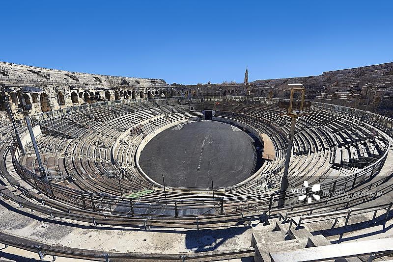 尼姆竞技场罗马剧场室内 (法国欧洲)图片素材