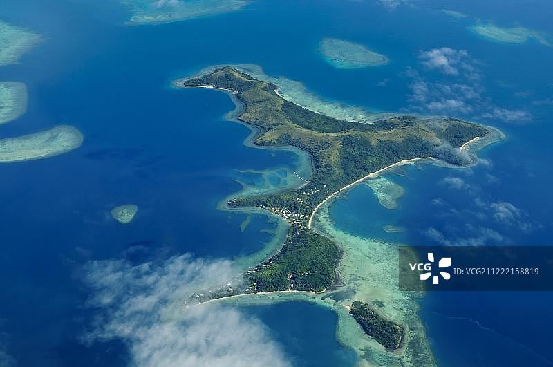 大洋洲斐济纳纳努伊拉岛航拍图片素材