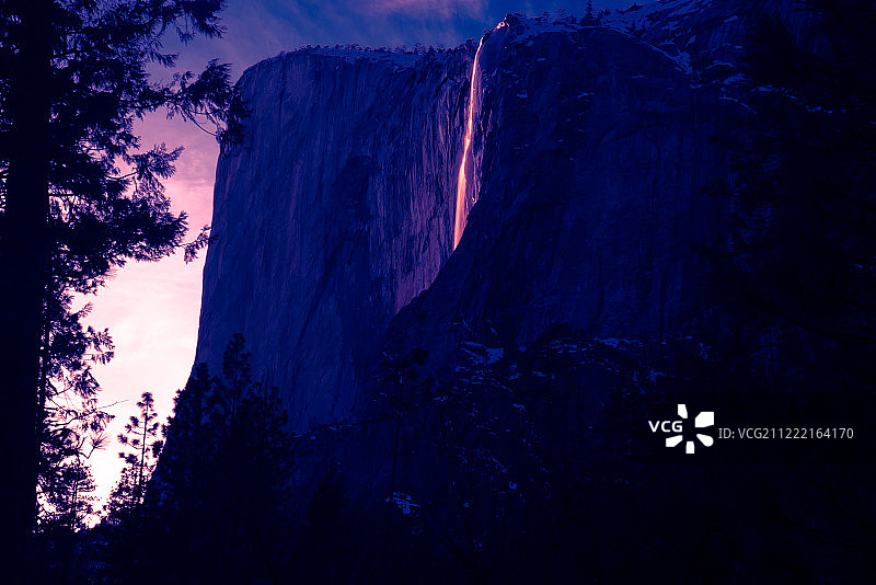 大自然的魔力 - 火瀑图片素材