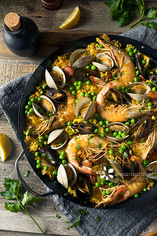 自制西班牙海鲜饭图片素材