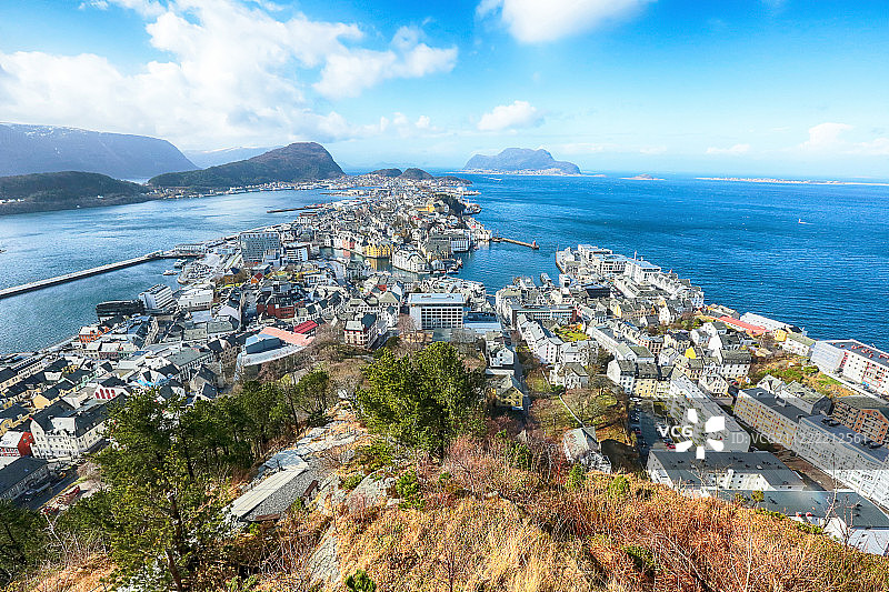 海滨城市景观图片素材