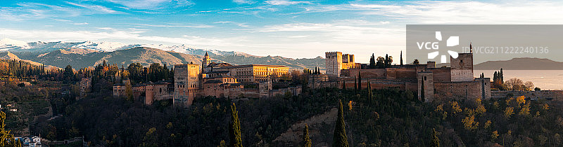 格拉纳达阿尔罕布拉纺织品图片素材