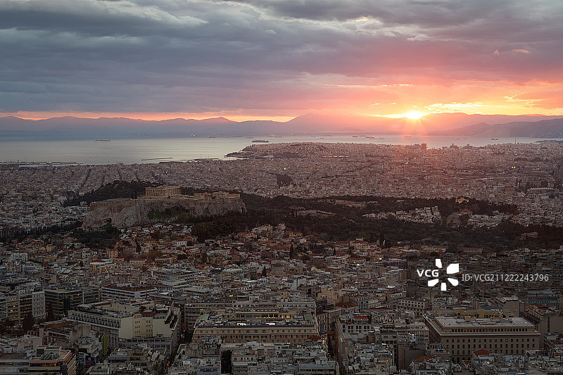 希腊雅典城市风光图片素材