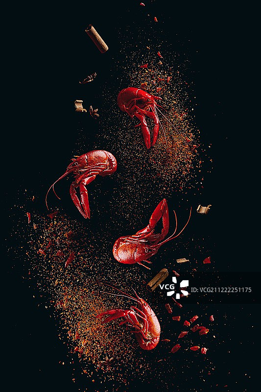 飞舞吧小龙虾图片素材