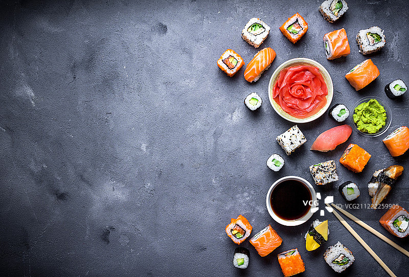 日式寿司背景图片素材