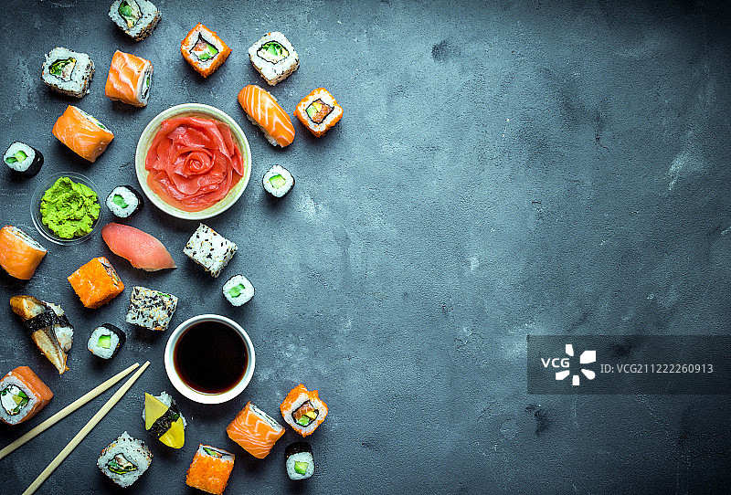 日式寿司背景图片素材