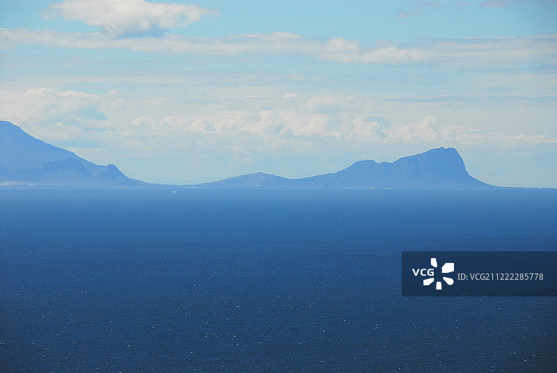 非洲西蒙镇眺望福尔斯湾的抽象景观图片素材