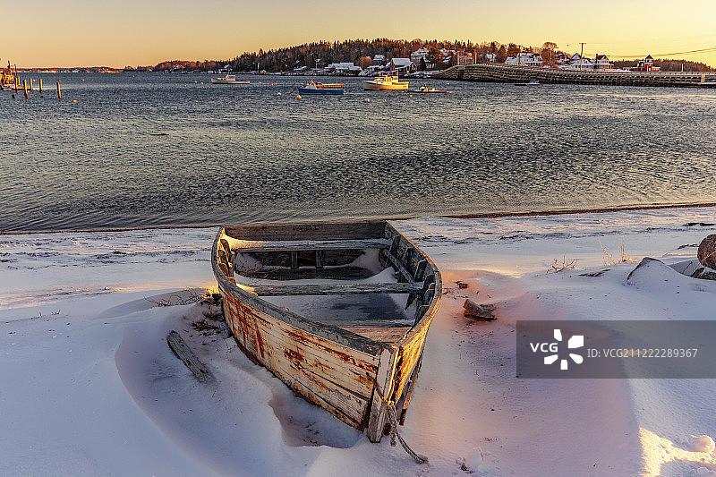 缅因州贝利岛威尔斯海峡图片素材