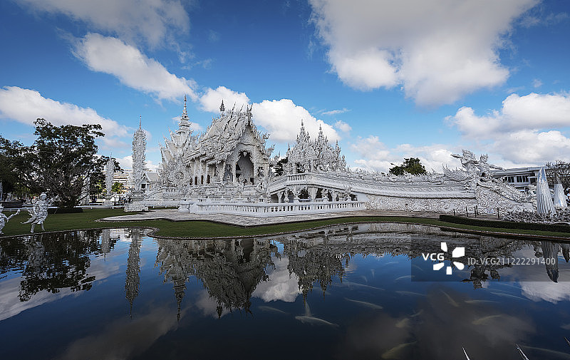 清莱白庙图片素材