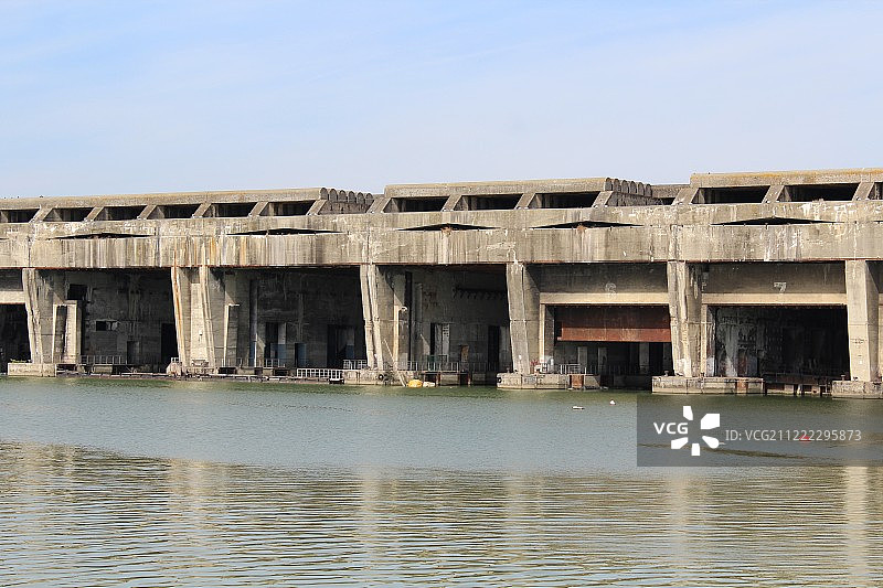 法国波尔多德国潜艇基地图片素材