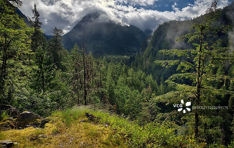 绿色山脉风光图片素材