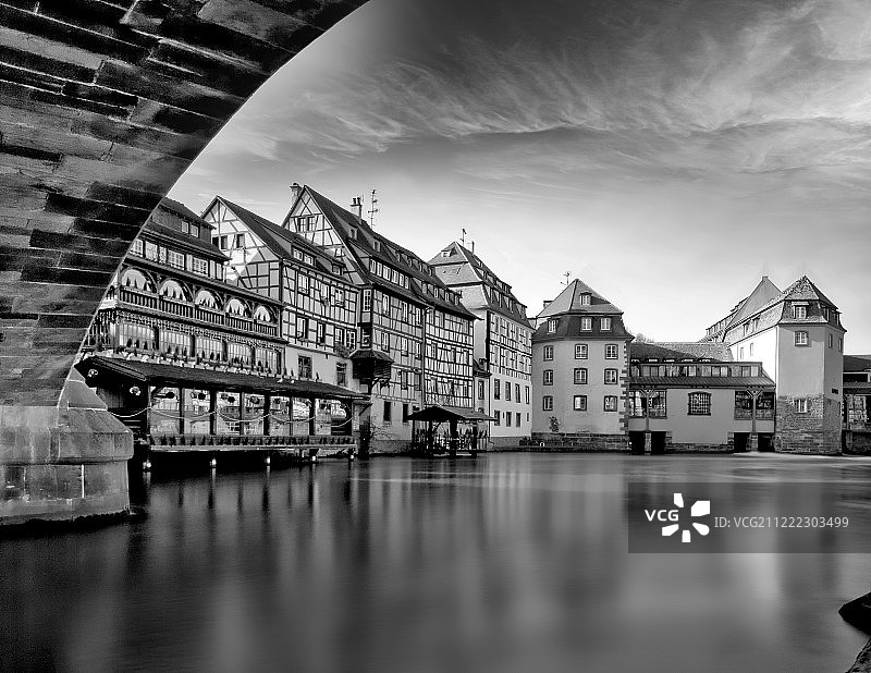 法国斯特拉斯堡小镇风光图片素材