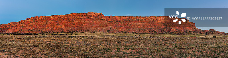 朱砂悬崖全景图片素材