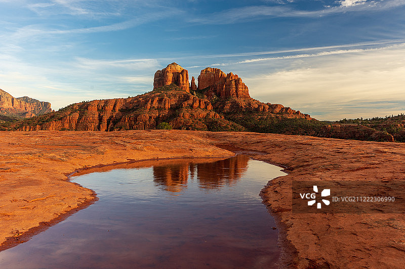 大自然的红色大教堂图片素材
