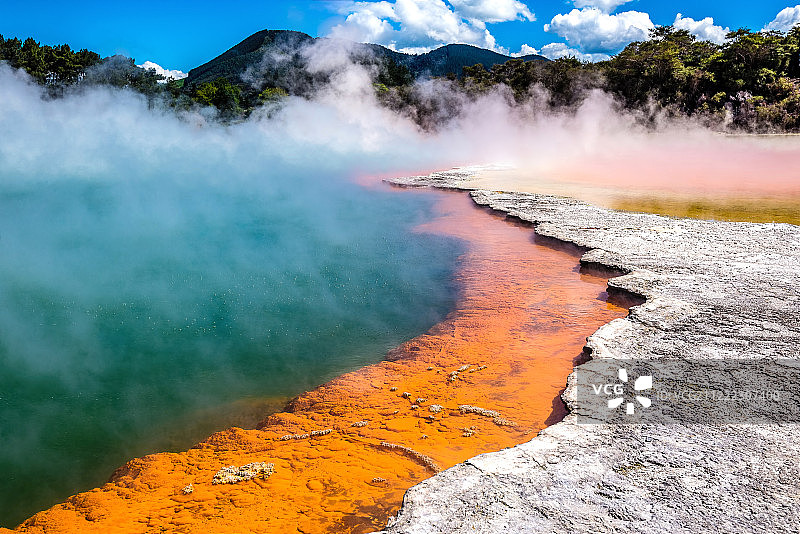 新西兰罗托鲁瓦的圣水图片素材