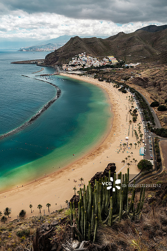 特内里费岛拉斯特雷西塔斯海滩风光图片素材