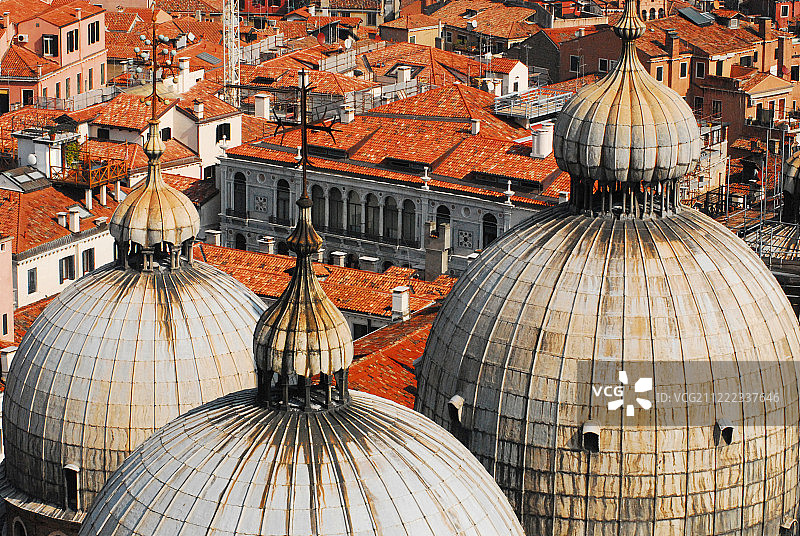 意大利威尼斯圣马可穹顶特写图片素材