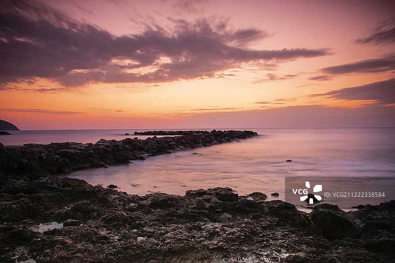 地中海日出图片素材