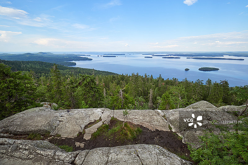 芬兰科利国家公园的夏日风光图片素材