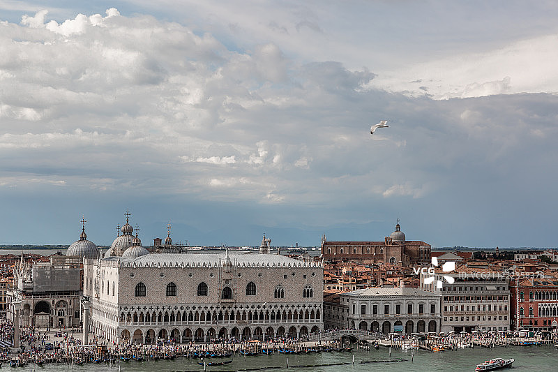 威尼斯局部航拍景观图片素材