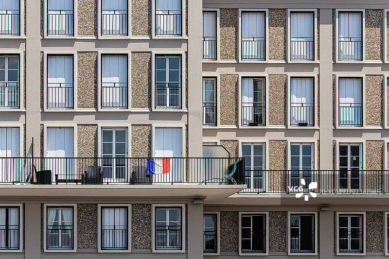 勒阿弗尔建筑外墙图片素材