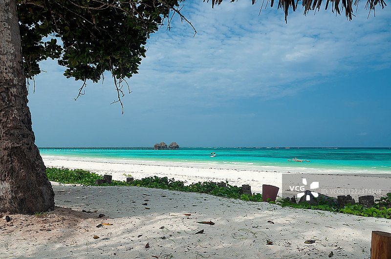 桑给巴尔海滩热带岛屿风光图片素材