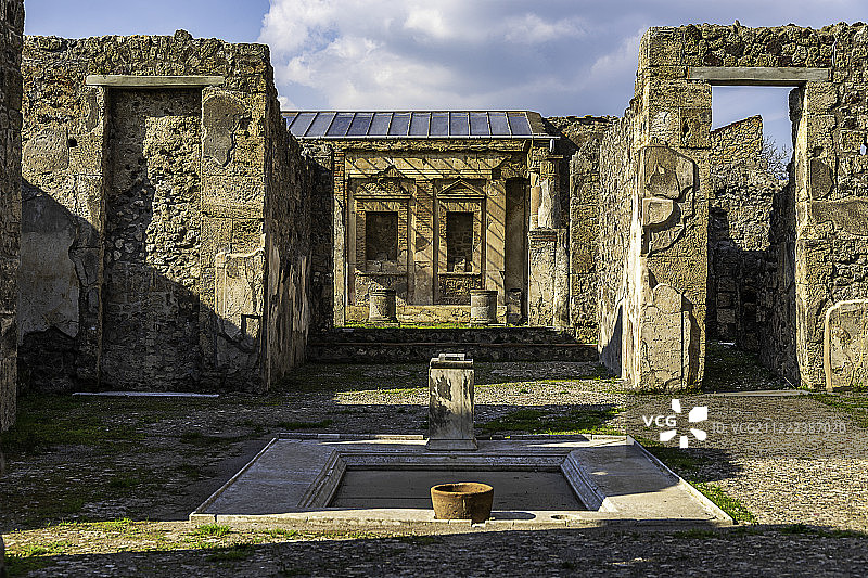庞贝古城遗址图片素材