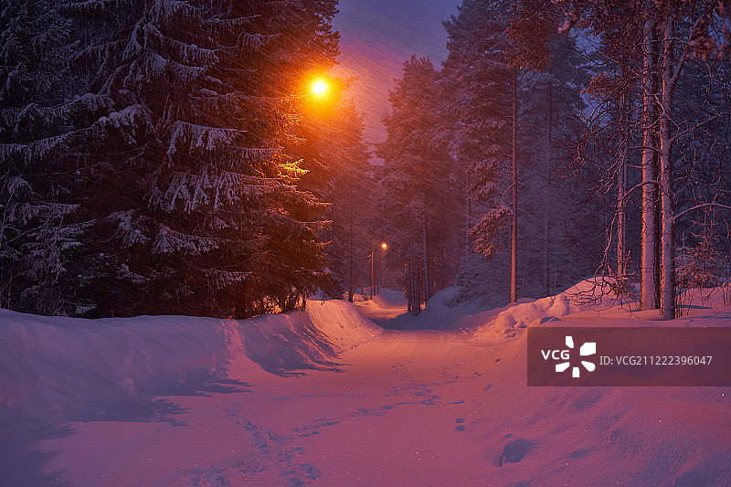 独自散步图片素材