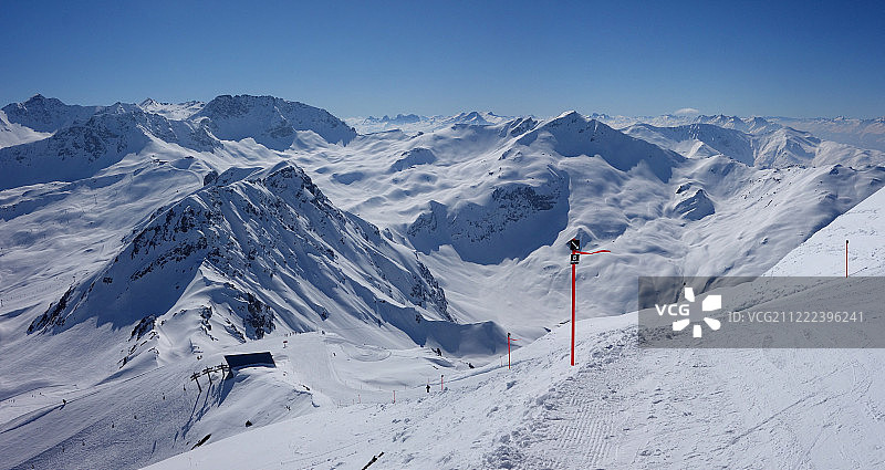 魏斯峰滑雪道图片素材