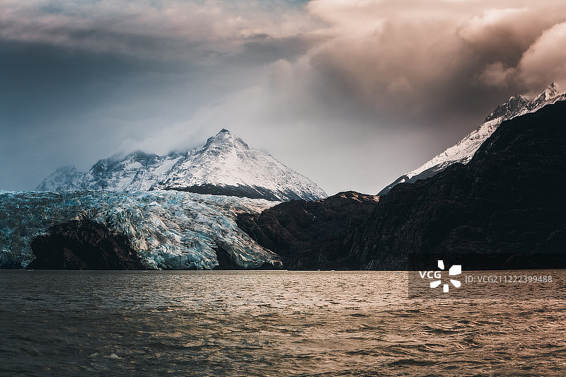 智利巴塔哥尼亚冰川图片素材