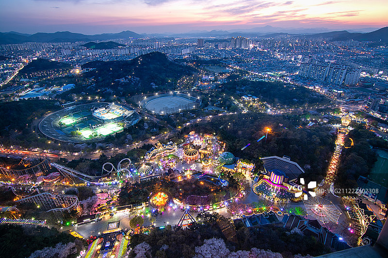 大邱夜景图片素材
