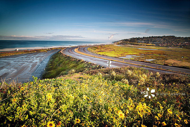 加利福尼亚州托里松太平洋海岸公路图片素材
