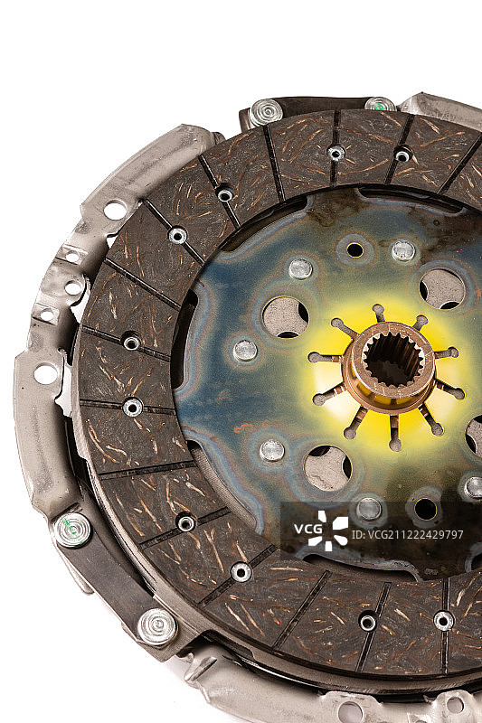 白色背景上的全新离合器套装图片素材