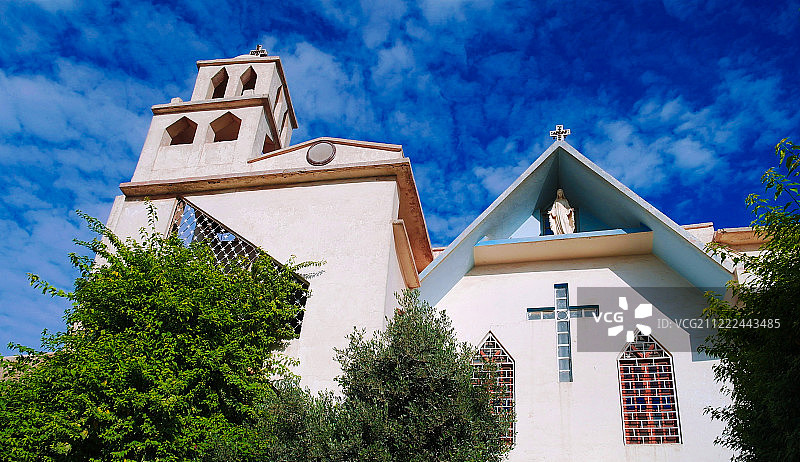 巴格达玫瑰圣母教堂外观图片素材