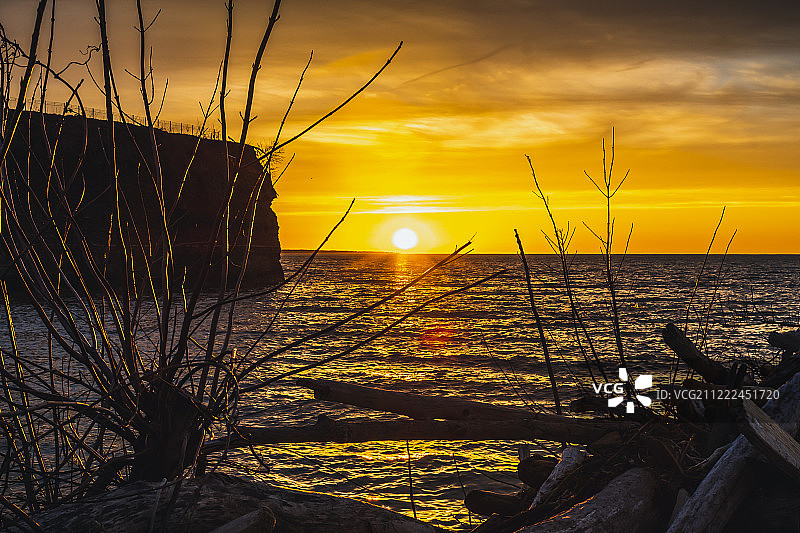克利夫兰的今日日落图片素材